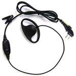 HYT D-ear set with in-line PTT & VOX microphone