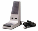 ICOM SM-25Desktop microphone equipped with a monitor switch
